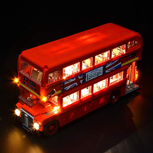 BRIKSMAX Kit de Iluminación Led para Bus Londinense-Compatible con Ladrillos de Construcción Lego Modelo 10258, Juego de Legos no Incluido