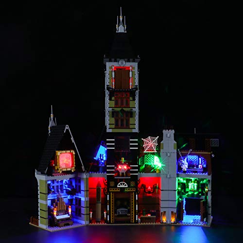 BRIKSMAX Kit de Iluminación Led para Lego Haunted House,Compatible con Ladrillos de Construcción Lego Modelo 10273, Juego de Legos no Incluido (Versión de Control Remoto)