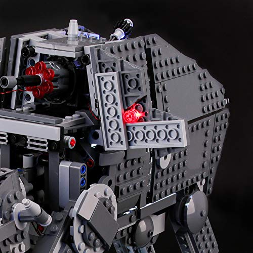 BRIKSMAX Kit de Iluminación Led para Lego Star Wars Episode VIII First Order Assault Walker,Compatible con Ladrillos de Construcción Lego Modelo 75189, Juego de Legos no Incluido