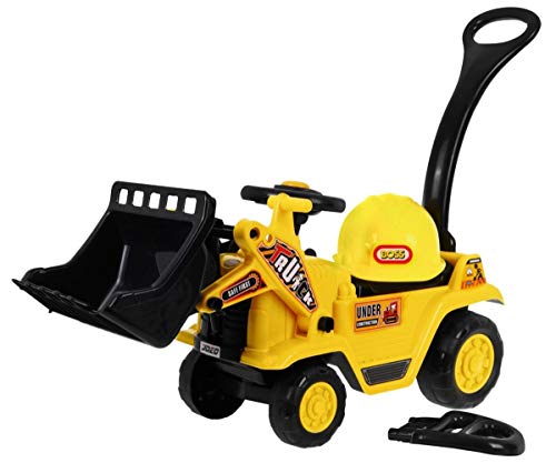 BSD Andados Coche para Niños Portador Correpasillos - Pala Excavadora con Casco