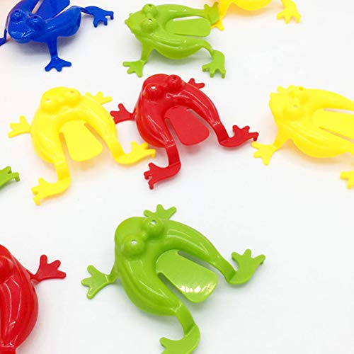 BST&BAO 24 Piezas de Juguetes de Ranas saltarinas, Juego de Ranas, Juego de Saltos de Ranas, Juguete Ideal para Interiores, Ideal para niños, Colores Surtidos