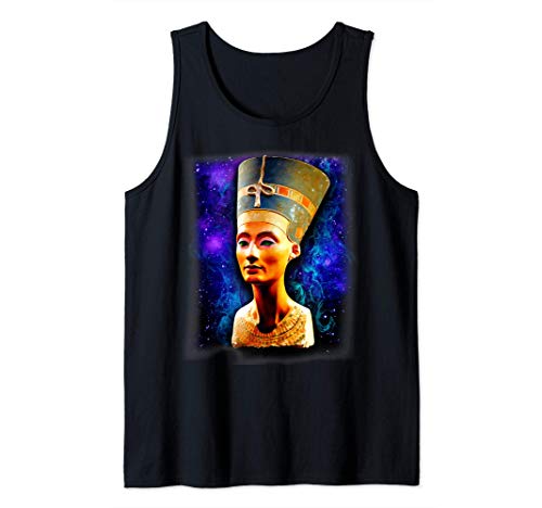 Busto de estatua egipcia Reina Nefertiti Camiseta sin Mangas