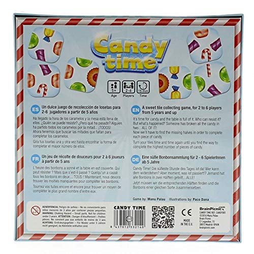 Candy Time Juego de Mesa, Multicolor (Brain Picnic BRPCT01)