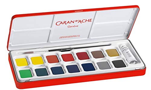 Caran d ́Ache Gouache - Pastillas para Gouache (15 Colores)