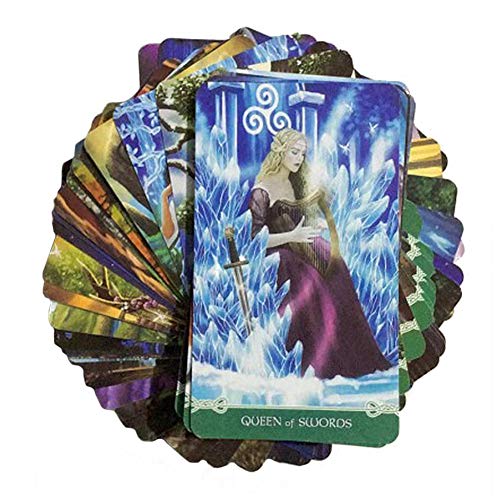 Cartas de Tarot Oracle Universal Celtic Tarot Guía en inglés Completo Adivinación Fate Tarot Card para Fiesta Familiar Tarjeta de Juego de Mesa