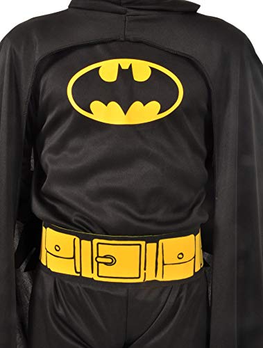 Ciao 11670.3-4 Batman Dark Knight - Disfraz de Batman para Niños, Diseño de Dc Comics (Talla 3-4 Años), Color