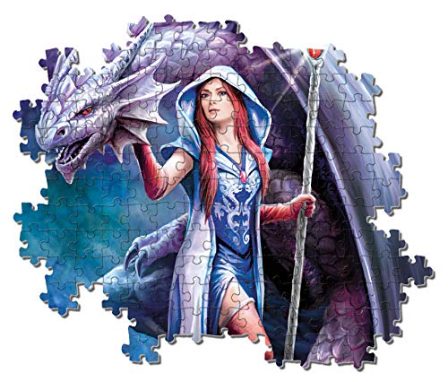 Clementoni- Anne Stokes-Dragon Mage Puzzle, 1000 Piezas, Multicolor (39525.5)