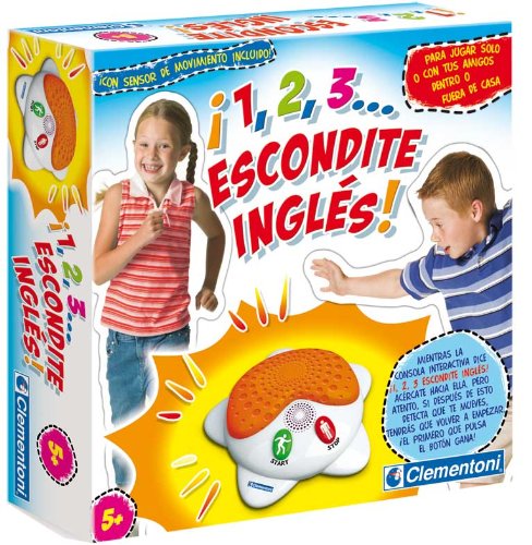 Clementoni - Juego 12,3 Escondite Ingles 17-65046