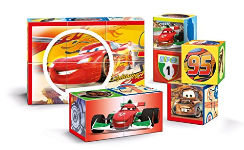 Clementoni - Maletín 12 Cubos Multi-Play Cars (41505.2)