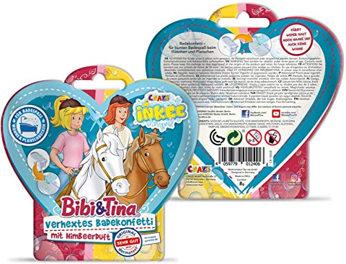 CRAZE INKEE Magisches Duftbad Badekonfetti XL Badeset Bibi & Tina Badespaß für Kinder B&T 29541-Set Aroma mágico y Confeti baño, Color para bañera. (29541)