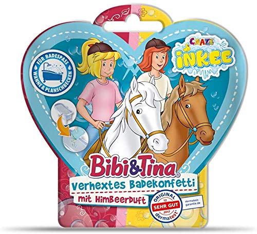 CRAZE INKEE Magisches Duftbad Badekonfetti XL Badeset Bibi & Tina Badespaß für Kinder B&T 29541-Set Aroma mágico y Confeti baño, Color para bañera. (29541)