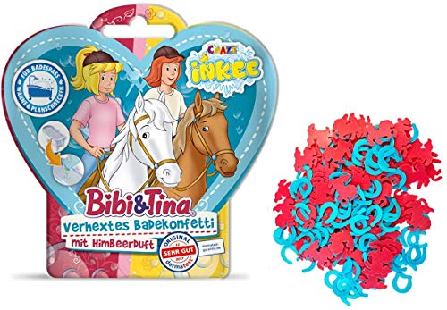 CRAZE INKEE Magisches Duftbad Badekonfetti XL Badeset Bibi & Tina Badespaß für Kinder B&T 29541-Set Aroma mágico y Confeti baño, Color para bañera. (29541)