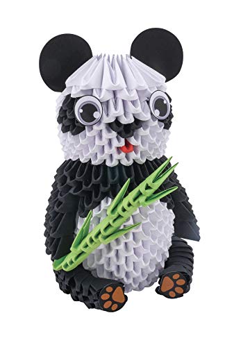 CreativaMente - Creagami Panda - Juego de Creatividad Origami modulares, Multicolor, 734