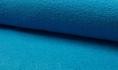 CRS Fur Fabrics Tela de algodón de Doble Cara Terry Towelling – Aqua