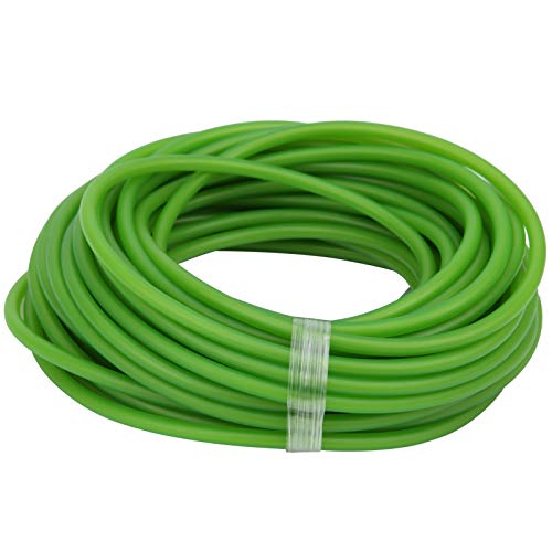 DAUERHAFT Not Discharg Force Practical Slingshot Tube 1636 Verde Fluorescente 10m, Especial para Competición