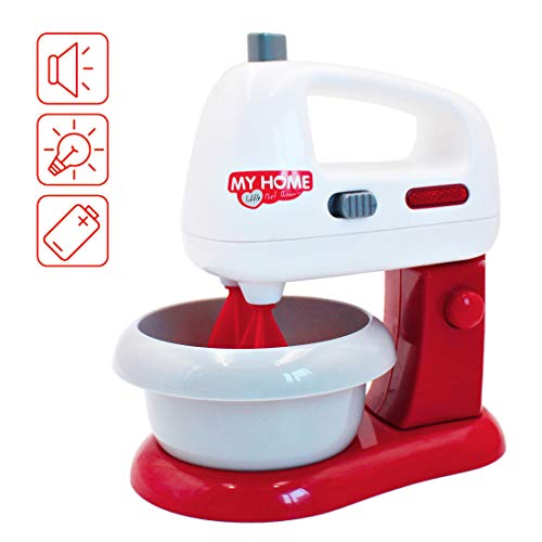 deAO Conjunto de Utensilios Electrodomésticos de Cocina Infantil Accesorios para Cocina de Juguete Incluye Tostadora, Batidora, Licuadora