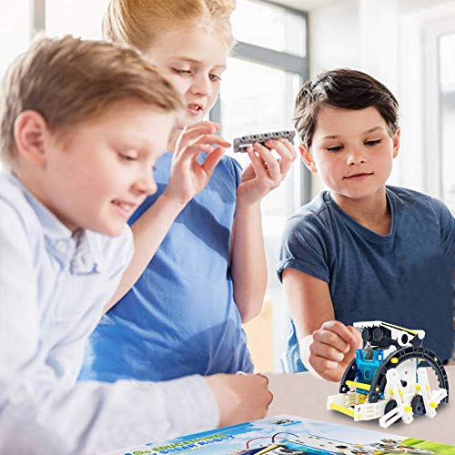 DigHealth 13-in-1 Juguete Robot Solar, Kit de DIY Robots, Alimentado por Solar Juguetes de Construcción, Juguetes Stem Educativa para Niños de 8 a 12 años