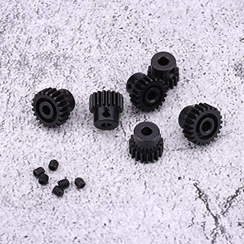 Dilwe 6Pcs RC Motor Gears, 7T-22T Motor Pinion Gears Partes Set Kit para 1/10 RC Motor de Coche