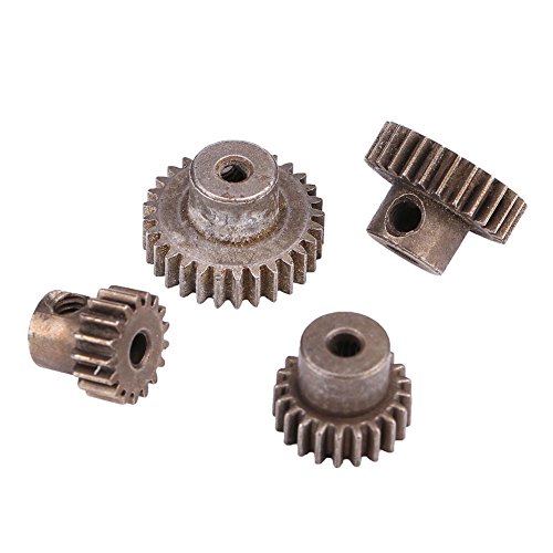 Dilwe RC Motor Gears, 21T/29T/17T/26T Accesorio de Pinones de Acero para HSP94111 94123 1:10 RC Coches