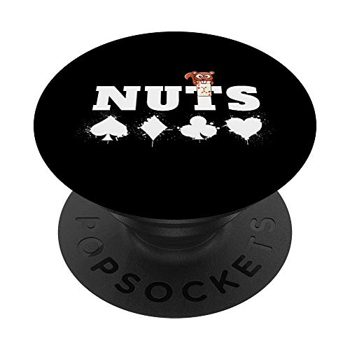 Diseño de póquer Ardilla Nuts Juego de cartas de póquer de PopSockets PopGrip: Agarre intercambiable para Teléfonos y Tabletas