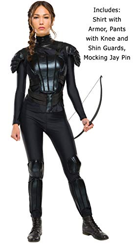 Disfraz de Lujo de Katniss, de la película «Los Juegos del Hambre», de Rubie'S, Talla Grande (Pecho 102 a 107 cm, 89 a 97 cm, Entrepierna 76 cm)