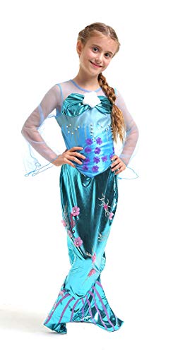 Disfraz de Sirenita - Sirena - Azul - Talla 140 (8-10 años)