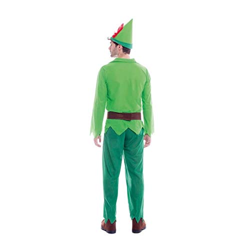 Disfraz Peter Pan Adulto【Tallas Hombre S a L】(Talla M) | Disfraces Carnaval Adulto Cuentos Personajes Fantasía