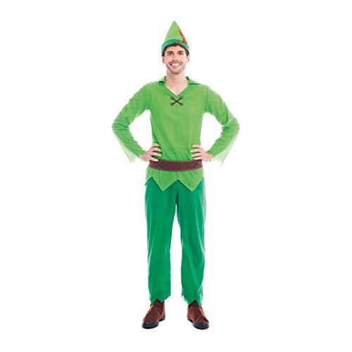 Disfraz Peter Pan Adulto【Tallas Hombre S a L】(Talla M) | Disfraces Carnaval Adulto Cuentos Personajes Fantasía