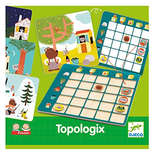 DJECO- Juegos de acción y reflejosJuegos educativosDJECOEduludo Topologix, Multicolor (DJ08354)