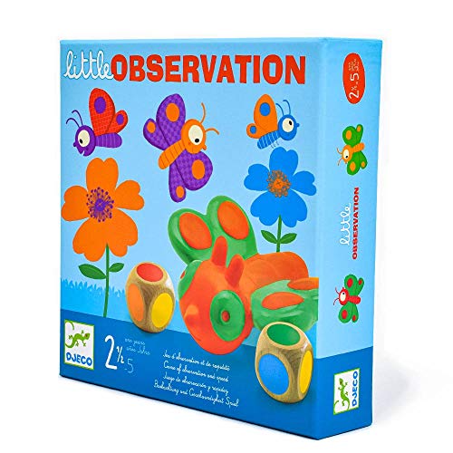 Djeco- Juegos de acción y reflejosJuegos educativosDJECOJuego Little Observation, Multicolor (15)