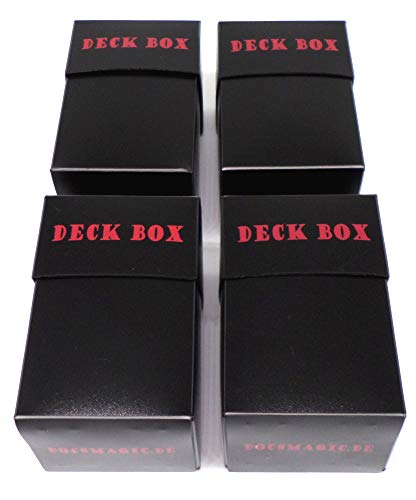 docsmagic.de 4 x Mini Euro / US Board Game Card Deck Box - Caja