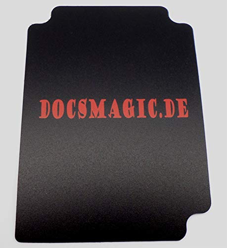 docsmagic.de Deck Box + 100 Double Mat Black Sleeves Standard - Caja & Fundas Negra - PKM - MTG