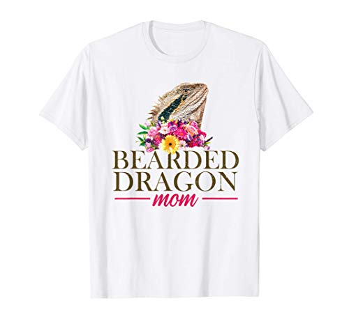 Dragón barbudo de mamá o lagarto y reptil de mujer Camiseta