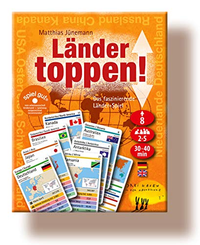 Drei Hasen in der Abendsonne GmbH 034 Países toppen - Juego de Cartas