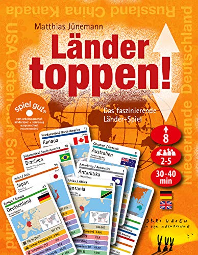 Drei Hasen in der Abendsonne GmbH 034 Países toppen - Juego de Cartas