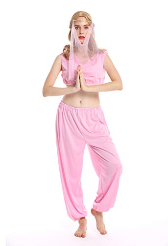 dressmeup - W-0206-M/L Disfraz Mujer Feminino Harem danzarina Oriental Vientre 1001 Noches Talla M/L