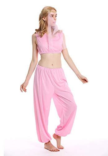 dressmeup - W-0206-M/L Disfraz Mujer Feminino Harem danzarina Oriental Vientre 1001 Noches Talla M/L