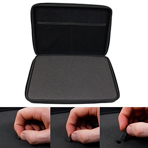 DURAGADGET Estuche/Funda para Guardar El Material para Tatuajes - ¡Es Customizable! - con Bandolera + Asa De Agarre