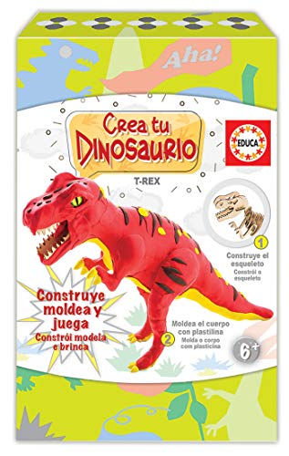 Educa- CREA Y Moldea Tu T-Rex Juego Educativo Para Niños, Multicolor (18352)