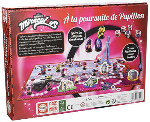 Educa Jeu Miraculous Ladybug : A la Poursuite de Papillon, 17610