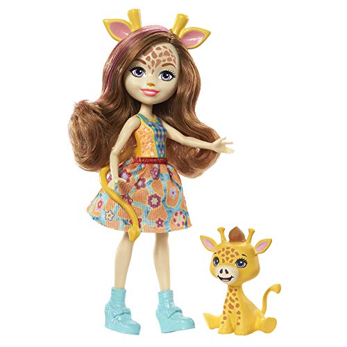 Enchantimals Sunny Savanna Muñeca con mascota y accesorios de juguete, modelo surtido (Mattel GYN57)