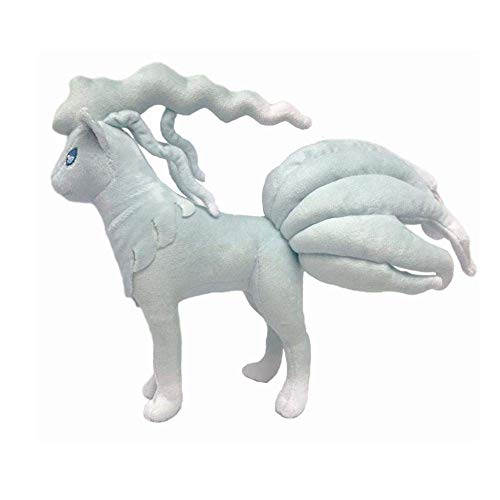 EREL Peluche Juguetes Pokemon Lindo Sol y Luna Alola Ninetales Nueve Colas Zorros Peluches Suave muñeca cumpleaños niños 25 cm Dedu