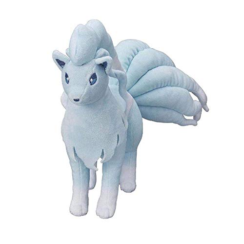 EREL Peluche Juguetes Pokemon Lindo Sol y Luna Alola Ninetales Nueve Colas Zorros Peluches Suave muñeca cumpleaños niños 25 cm Dedu