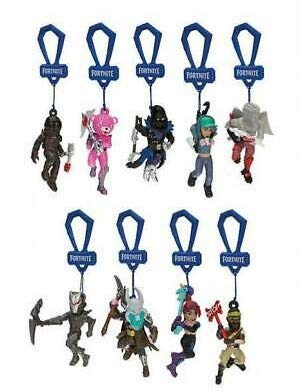 Figura compatible con Epic Game Fortnite con llavero de clip, 8 cm