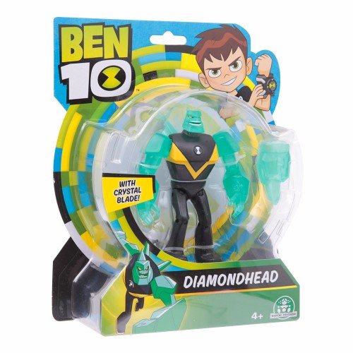 Figurita de acción de la serie de dibujos Ben 10, plástico, Ben 10 - Figura de acción con cabeza de diamante , color/modelo surtido