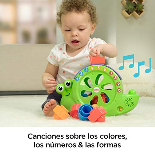 Fisher-Price Caracol formas y canciones, juguete para bebé +6 meses (Mattel FRB96) , color/modelo surtido