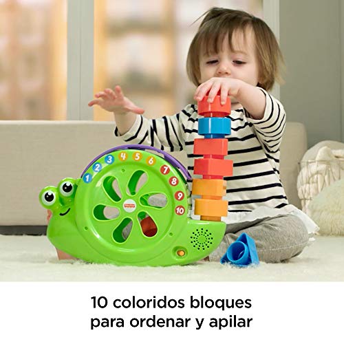 Fisher-Price Caracol formas y canciones, juguete para bebé +6 meses (Mattel FRB96) , color/modelo surtido