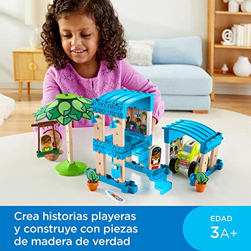 Fisher-Price Wonder Makers Bungalow en la playa, juguetes construcción niños +3 años (Mattel GFJ13) , color/modelo surtido