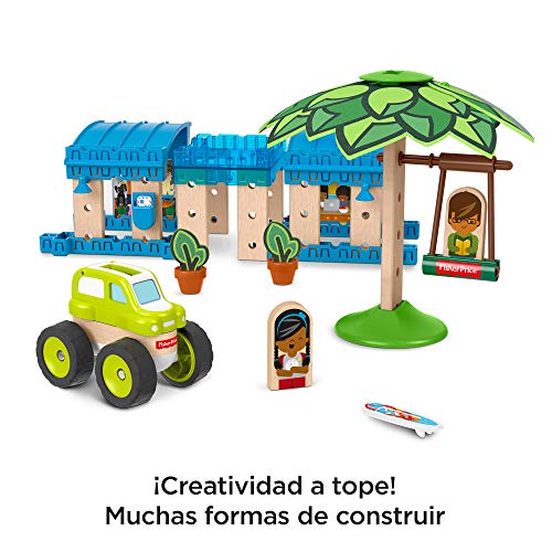 Fisher-Price Wonder Makers Bungalow en la playa, juguetes construcción niños +3 años (Mattel GFJ13) , color/modelo surtido