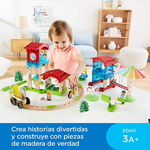 Fisher-Price Wonder Makers Mini escuela, juguetes construcción niños +3 años (Mattel GFP82)